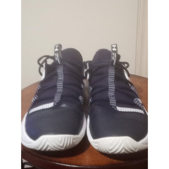 Under Armour Block City 2.0 Womens Size 9 Blue White Running Shoes Sneakers - Picture 6 of 15